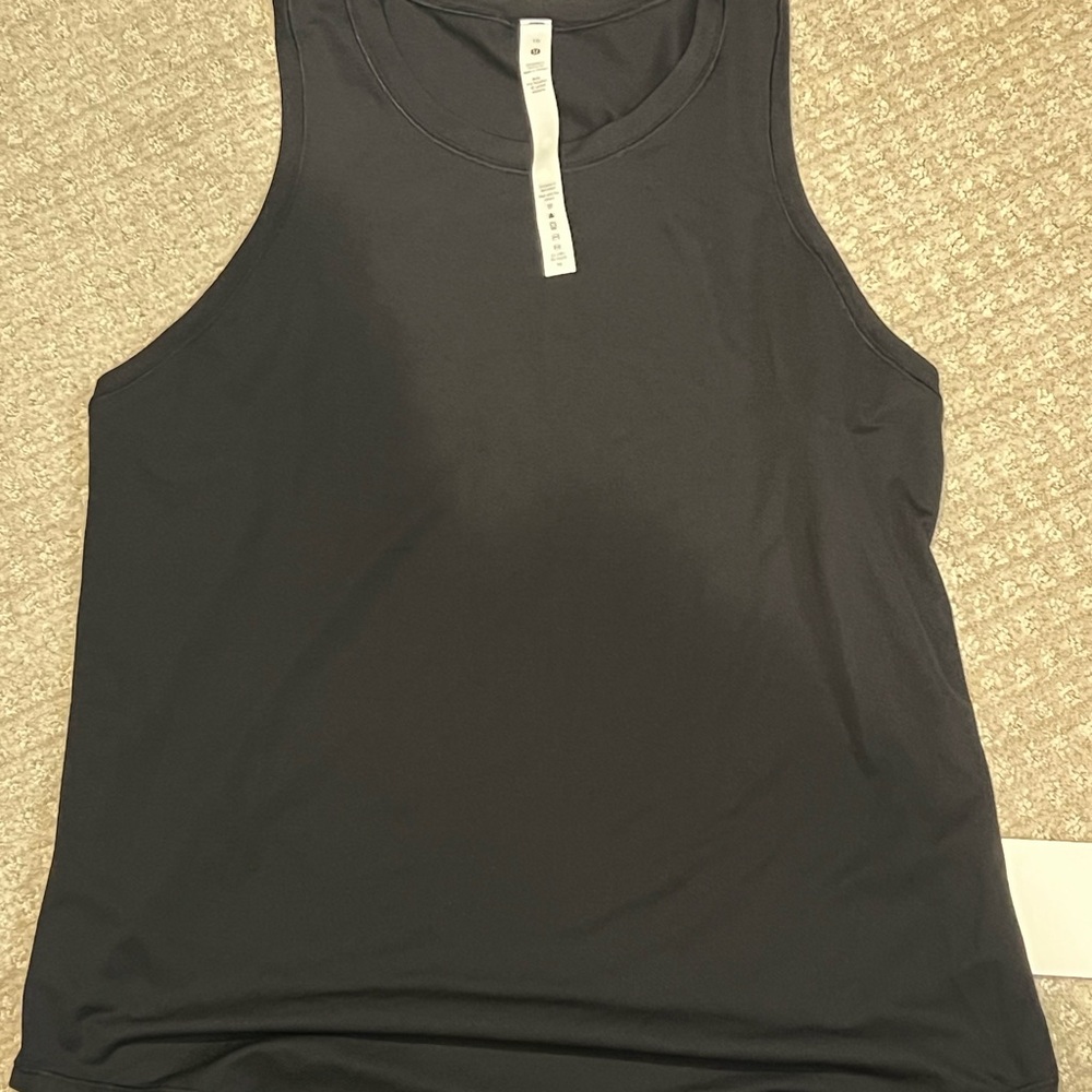 Lululemon Athletica Black Tank Top Fitted Crew Neck